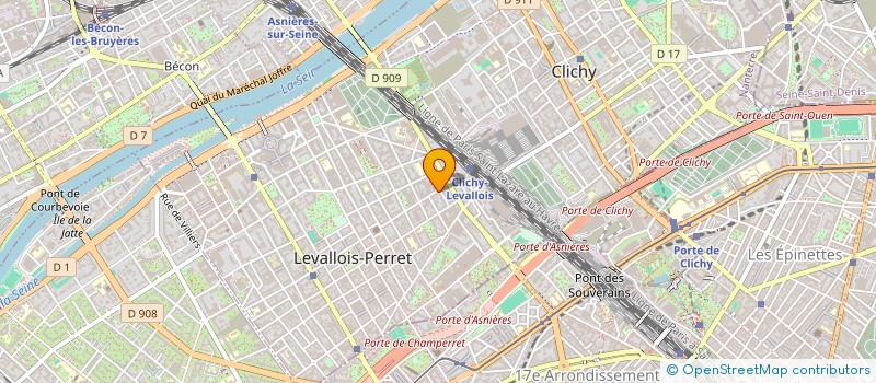 localisation de l'entreprise S.K.S. RESTAURATION à LEVALLOIS-PERRET