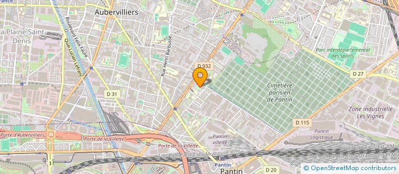 localisation de l'entreprise S.K. SECURITY à PANTIN