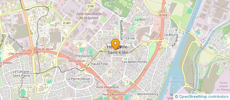 localisation de l'entreprise S & L à HEROUVILLE-SAINT-CLAIR