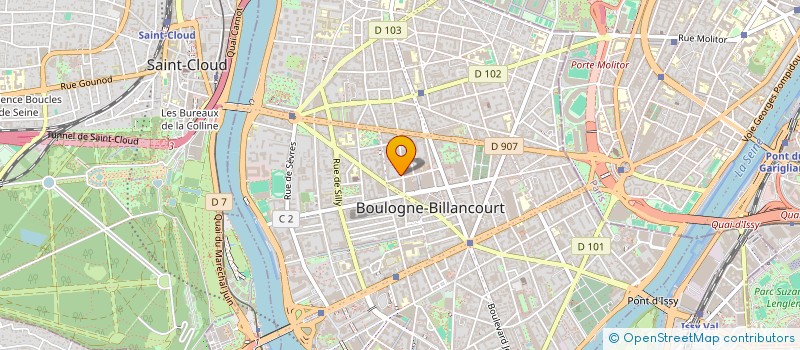 localisation de l'entreprise S.L. à BOULOGNE-BILLANCOURT