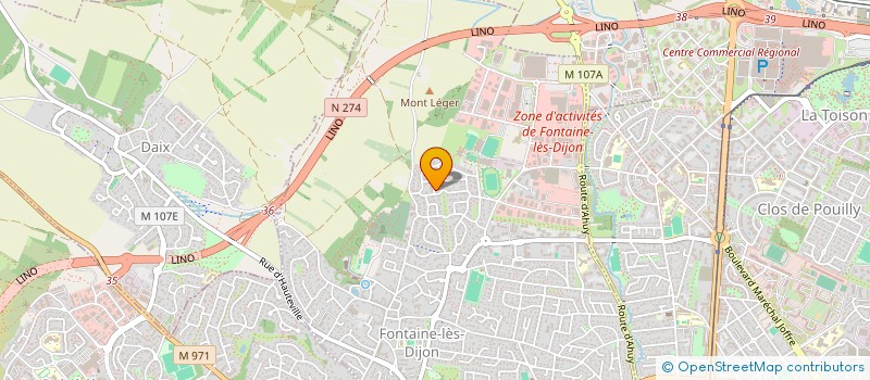localisation de l'entreprise S.L.  FONTAINE-LES-DIJON