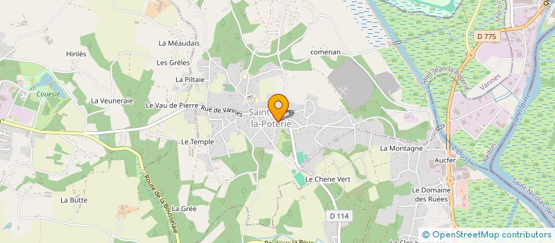 localisation de l'entreprise S.L.A.  SAINT-JEAN-LA-POTERIE