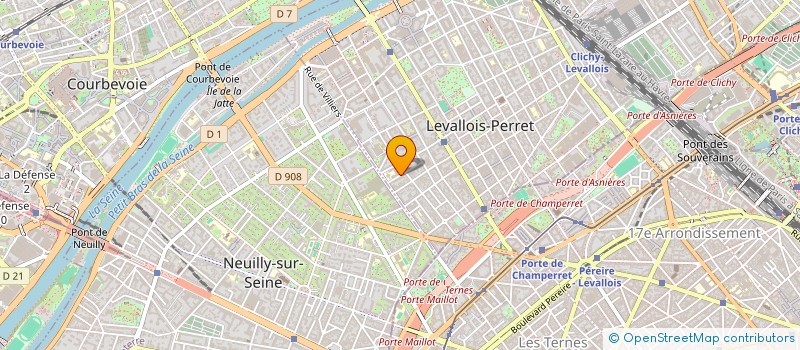 localisation de l'entreprise S.L.A.D.  LEVALLOIS-PERRET