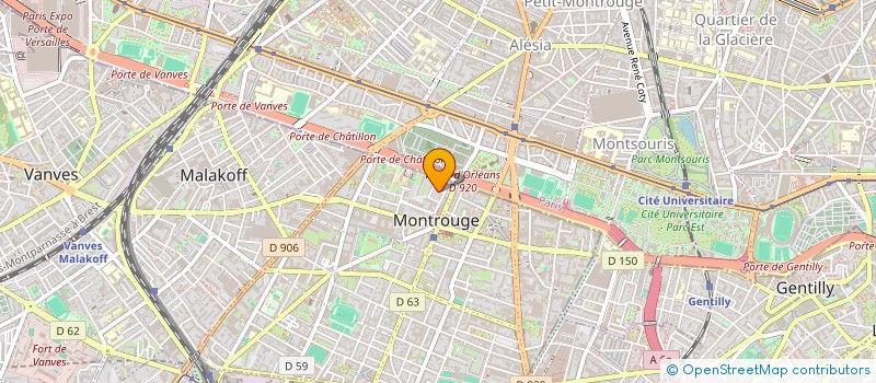 localisation de l'entreprise S.L.A. IMMOBILIER  MONTROUGE