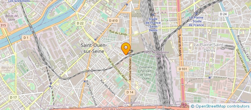 localisation de l'entreprise S.L.A.M. EDITIONS  SAINT-OUEN-SUR-SEINE