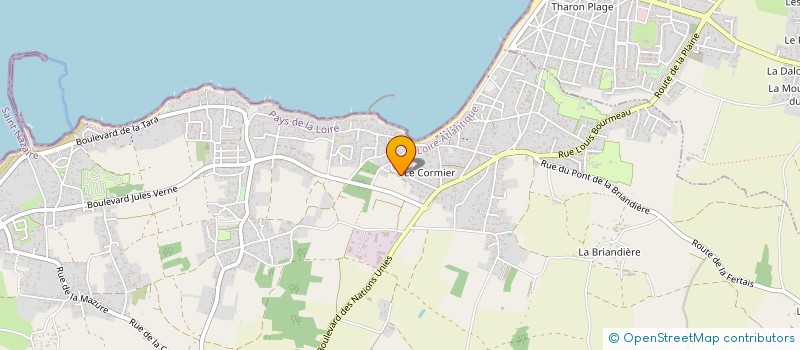 localisation de l'entreprise S.L.A.M. IMMOBILIER à LA PLAINE-SUR-MER