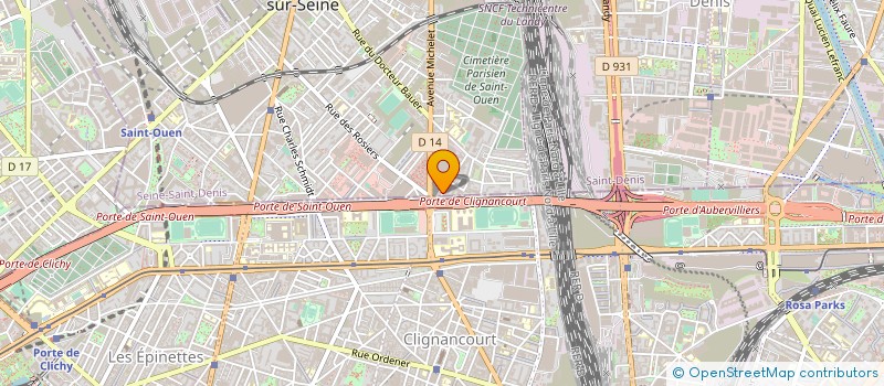 localisation de l'entreprise S L A P GESTION (SERVICE LOGEMENTS ADMINISTRATION DE PARIS - GESTION) à SAINT-OUEN-SUR-SEINE