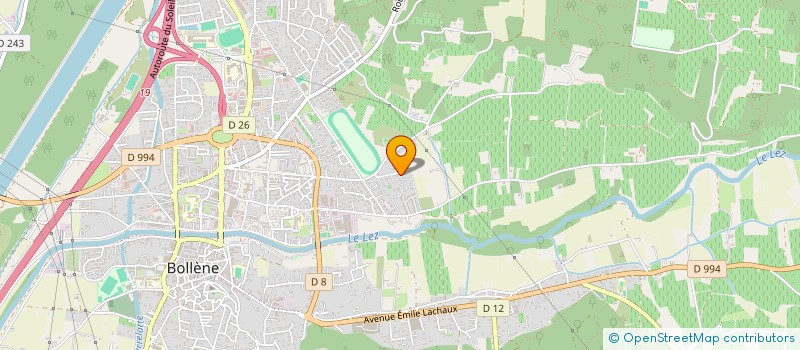 localisation de l'entreprise S.L.B.  BOLLENE