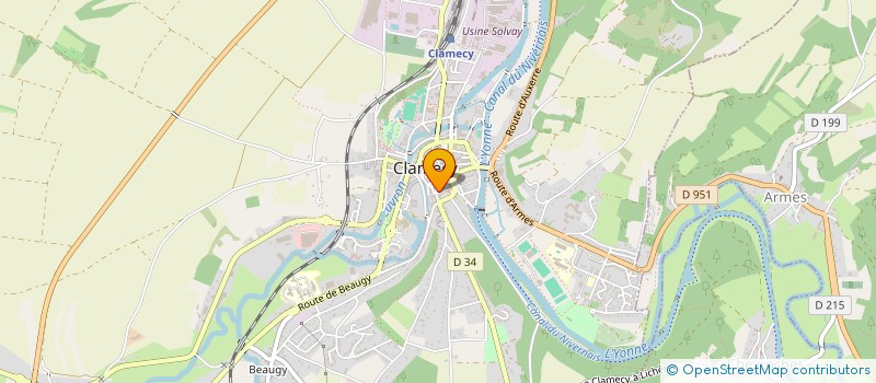 localisation de l'entreprise S.L.C  CLAMECY