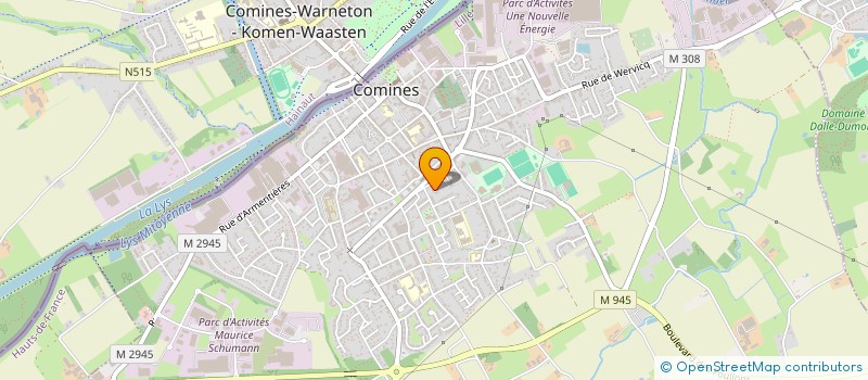 localisation de l'entreprise S.L.C.  COMINES