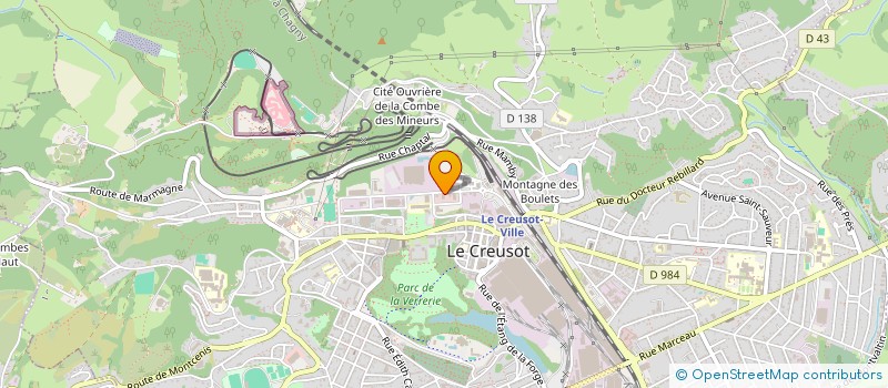 localisation de l'entreprise S.L.C.  LE CREUSOT