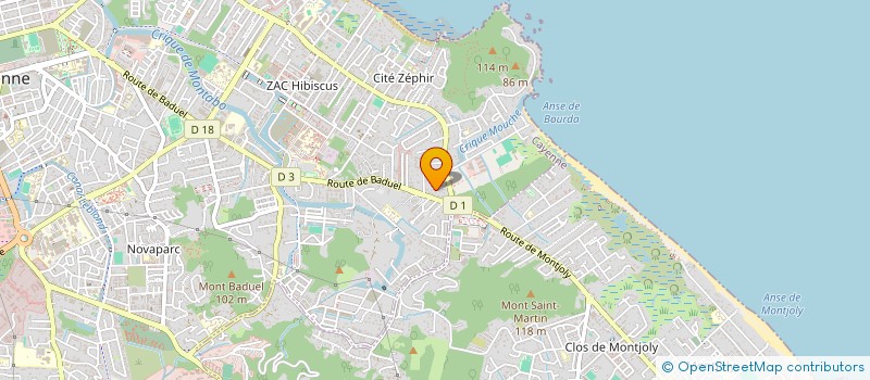 localisation de l'entreprise S L CAPITAL à CAYENNE