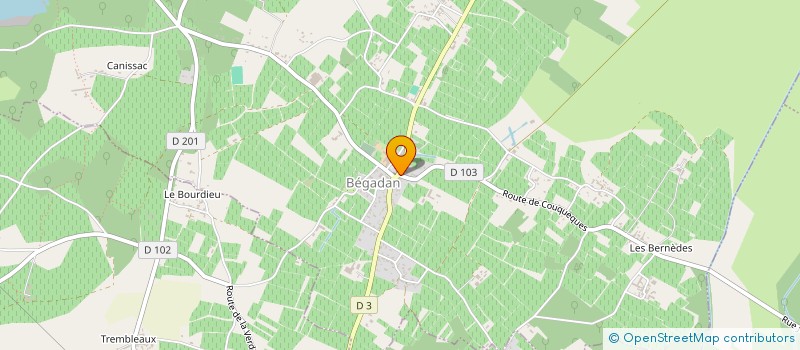 localisation de l'entreprise S & L COIFFURE  BEGADAN