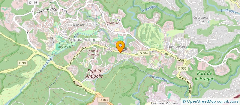 localisation de l'entreprise S.L.D. 2  BIOT