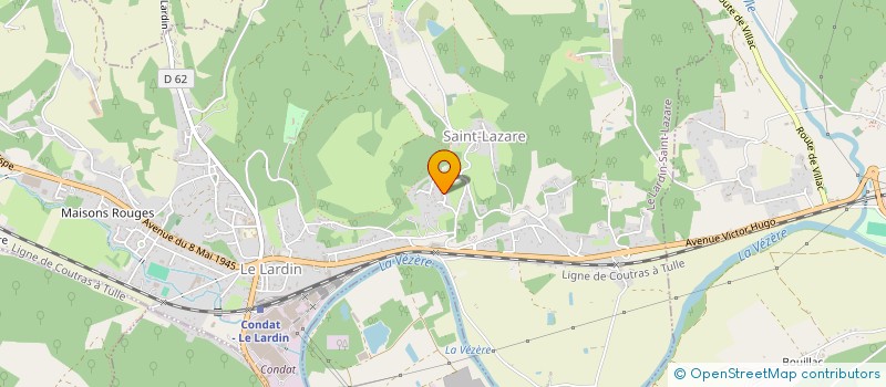 localisation de l'entreprise S.L.D. DIAGNOSTIC  LE LARDIN-SAINT-LAZARE