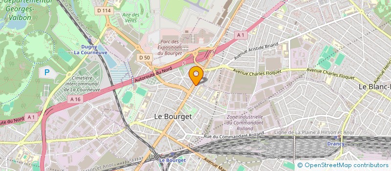 localisation de l'entreprise S.L.D.P. à LE BOURGET