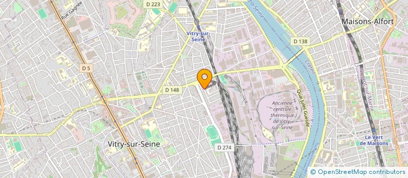 localisation de l'entreprise S.L.F.D. à VITRY-SUR-SEINE