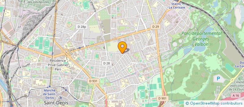 localisation de l'entreprise S.L.G à SAINT-DENIS