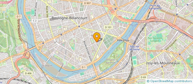localisation de l'entreprise S.L.G. à BOULOGNE-BILLANCOURT