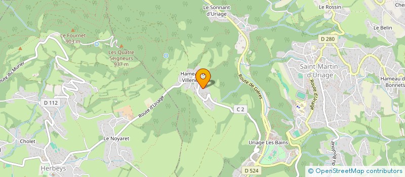 localisation de l'entreprise S L G  SAINT-MARTIN-D'URIAGE