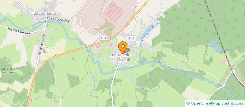 localisation de l'entreprise S.L.G  LA CHAPELLE-LES-LUXEUIL