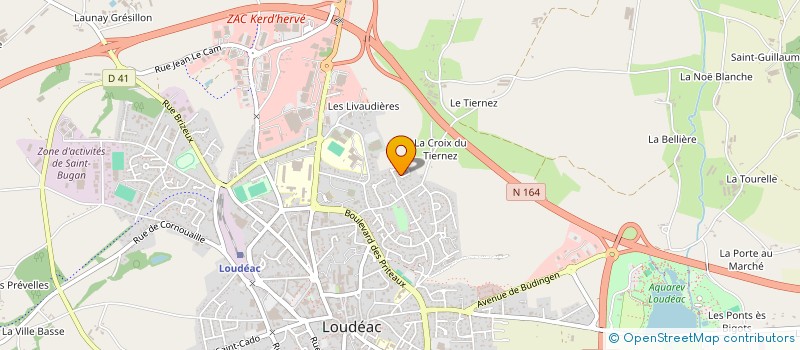 localisation de l'entreprise S.L. HOLDING à LOUDEAC
