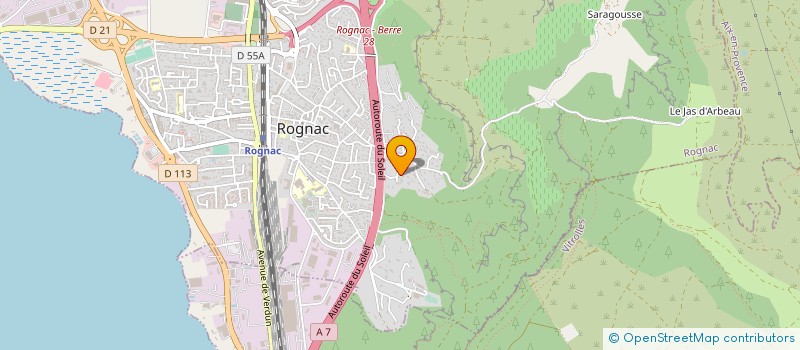 localisation de l'entreprise S.L.I TRANSPORTS à ROGNAC