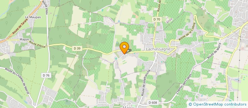 localisation de l'entreprise S.L.J  LACHASSAGNE