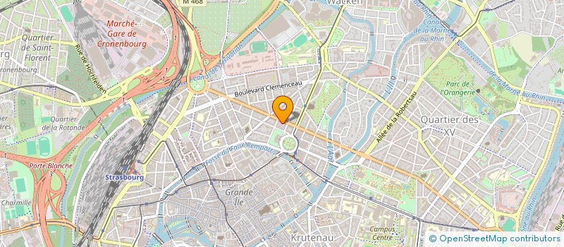 localisation de l'entreprise S.L.K.  STRASBOURG