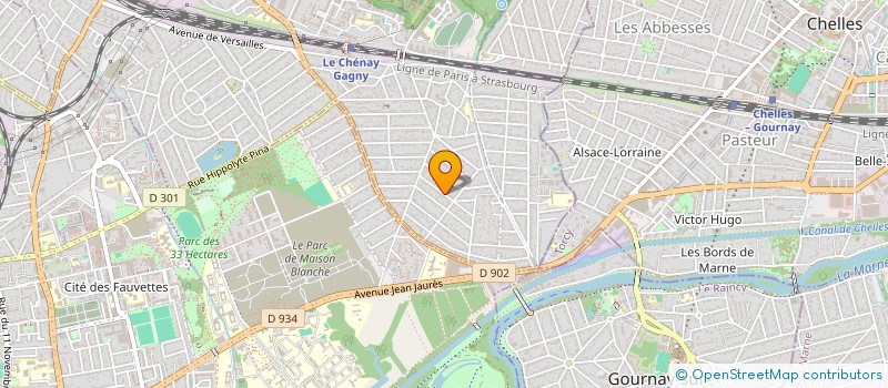 localisation de l'entreprise S.L.M à GAGNY