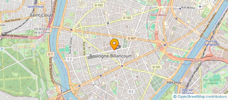 localisation de l'entreprise S.L.M à BOULOGNE-BILLANCOURT