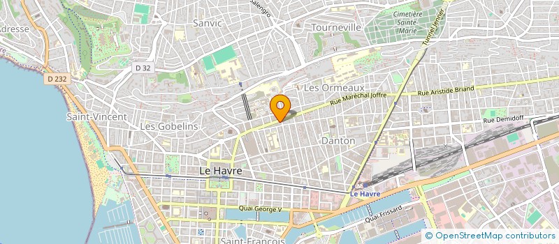 localisation de l'entreprise S.L.P LA PLAGE à LE HAVRE