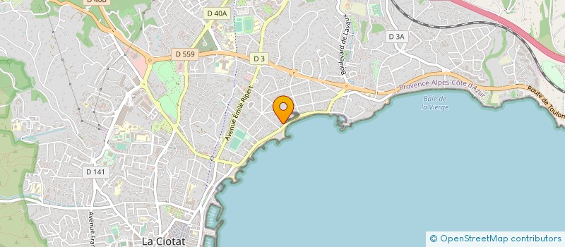 localisation de l'entreprise S.L.P.R. ( STEPHANE LELIEVRE PEINTURE RENOVATION )  LA CIOTAT