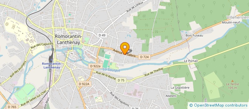 localisation de l'entreprise S.L.R  ROMORANTIN-LANTHENAY