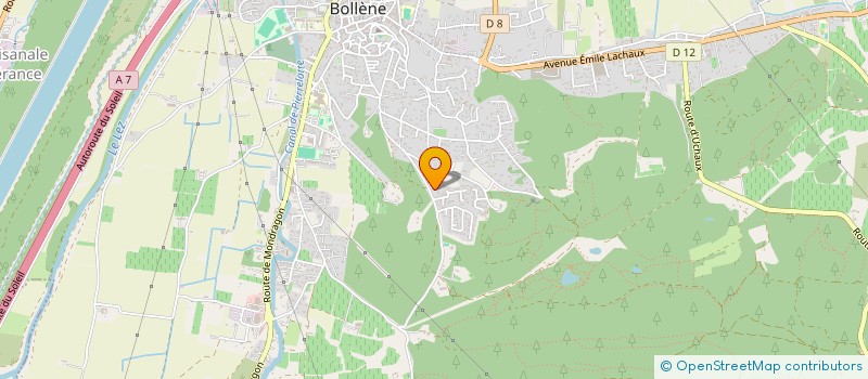 localisation de l'entreprise S.L.S.  BOLLENE