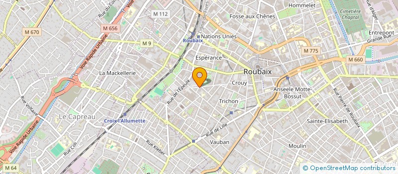 localisation de l'entreprise S.L.S  ROUBAIX