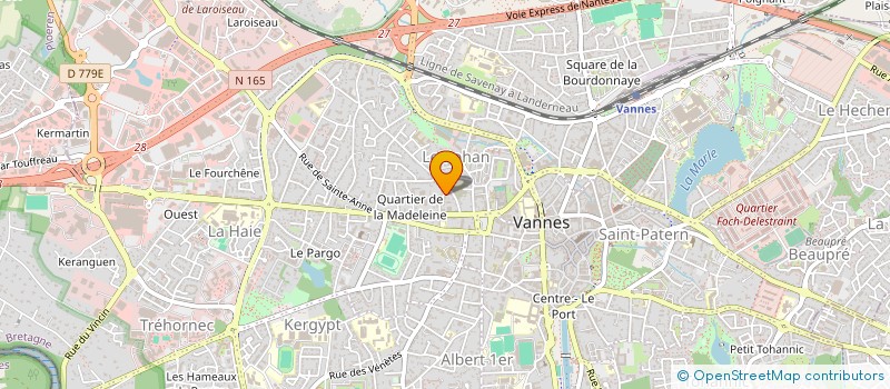 localisation de l'entreprise S.L.T. à VANNES