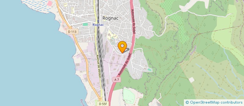 localisation de l'entreprise S L T D R  ROGNAC