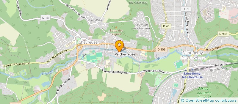 localisation de l'entreprise S.L.T INVEST  CHEVREUSE