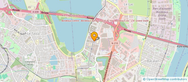 localisation de l'entreprise S.L. TRANSPORT 33 à BORDEAUX