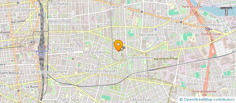 localisation de l'entreprise S.L TRANSPORTS  VILLEURBANNE