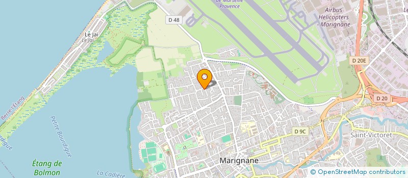 localisation de l'entreprise S&L TRANSPORTS à MARIGNANE