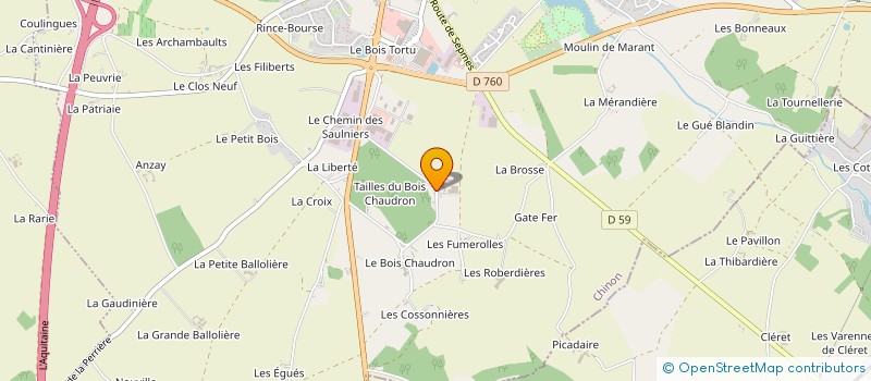 localisation de l'entreprise S.L.V.I.  SAINTE-MAURE-DE-TOURAINE