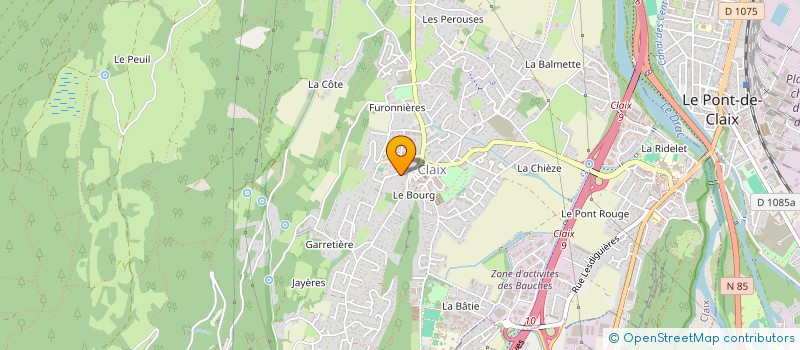 localisation de l'entreprise S. LAFORGE PLOMBERIE  CLAIX