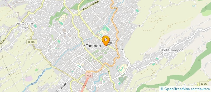 localisation de l'entreprise S. LEBEAU à LE TAMPON
