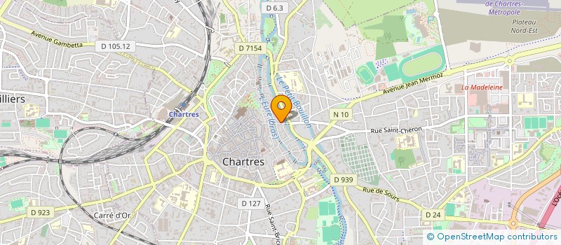 localisation de l'entreprise S.LINE COIFFURE à CHARTRES