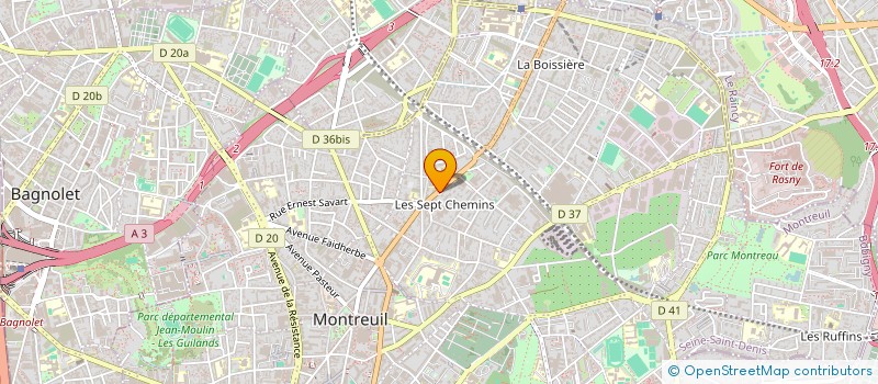 localisation de l'entreprise S'LOC  MONTREUIL