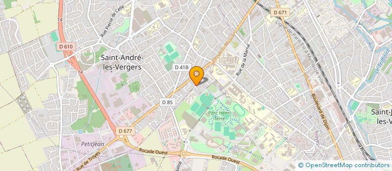 localisation de l'entreprise S M 10 à ROSIERES-PRES-TROYES