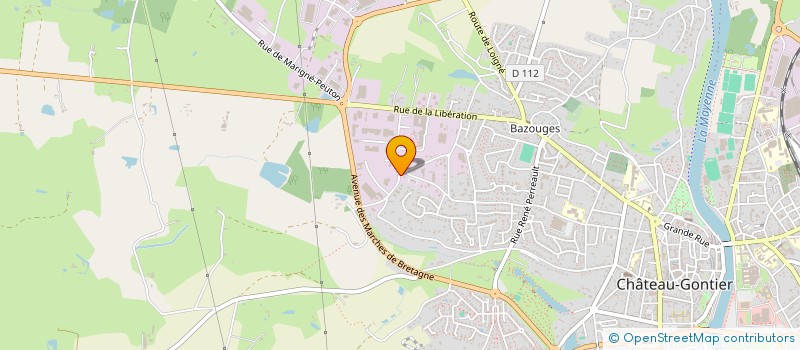 localisation de l'entreprise S M 3 D à CHATEAU-GONTIER-SUR-MAYENNE
