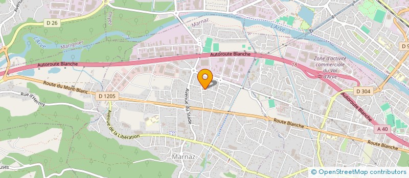 localisation de l'entreprise S & M  MARNAZ